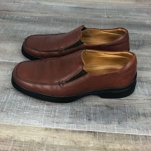 Mens COACH Geoffrey Men Brown Leather Loafer